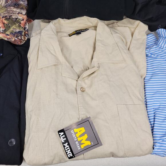 Vintage Mens Shirts Lot 2XL Button Up Casual Y2k Ben Sherman Zoo York Chaps Camo - Picture 3 of 16